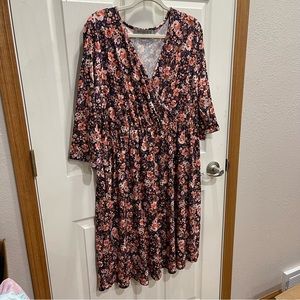 Michelle Mae Taylor Dress Women's Size 3XL Soft Stretchy Floral